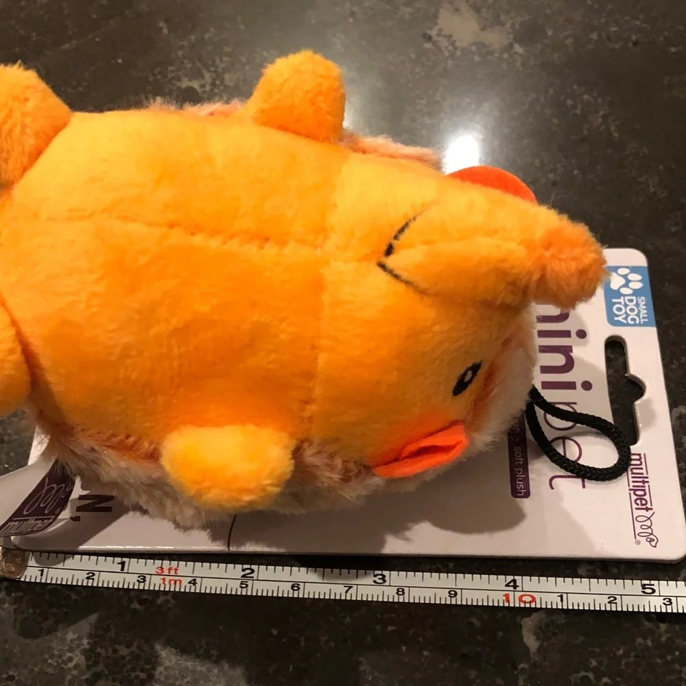 Orange Hedgehog Dog Toy